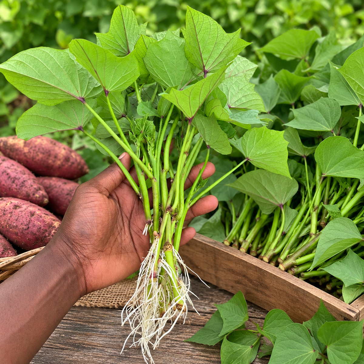 Boutures de patate douce Boniato