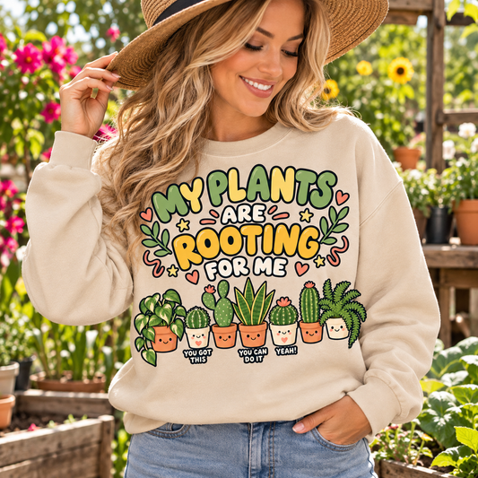 My plants are Rooting for me Sweatshirt