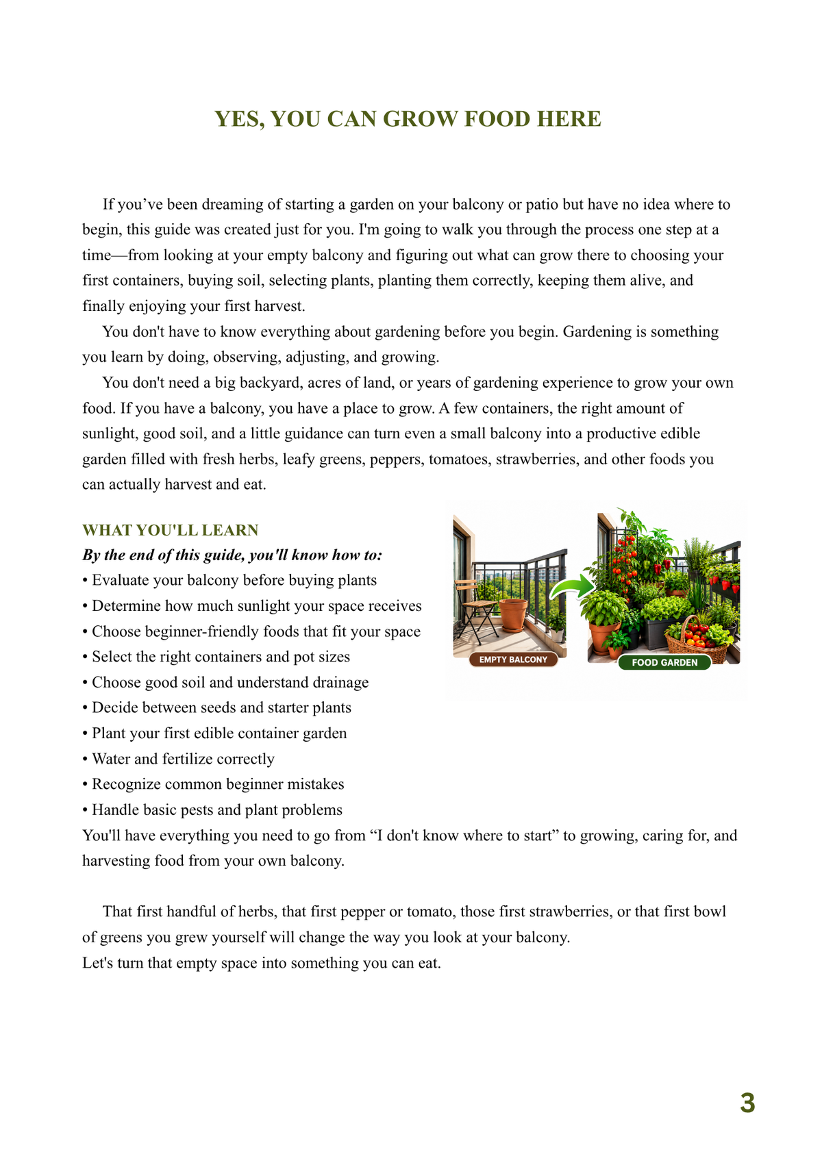 START YOUR FIRST BALCONY FOOD GARDEN