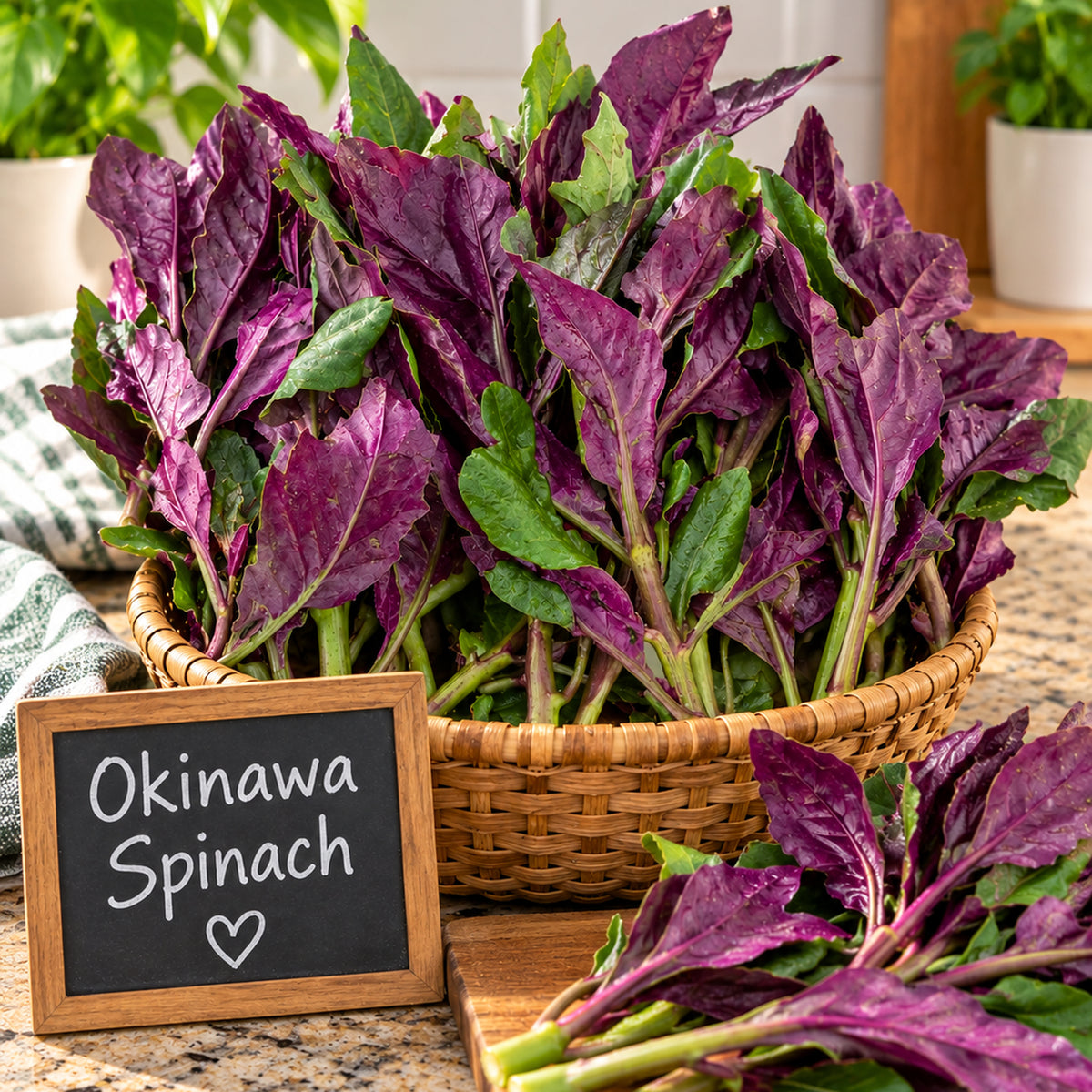 Organic Okinawa Spinach Starter Plants(4)