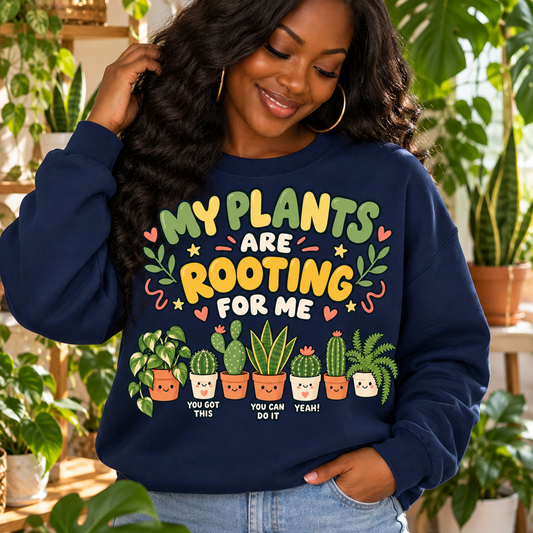 My plants are Rooting for me Sweatshirt